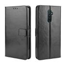 For Oppo Reno Ace Retro Crazy Horse Texture Horizontal Flip Leather Case with Holder & Card Slots & Photo Frame(Black) - 1