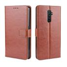 For Oppo Reno Ace Retro Crazy Horse Texture Horizontal Flip Leather Case with Holder & Card Slots & Photo Frame(Brown) - 1