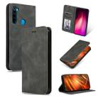 For Xiaomi Redmi Note 8 Retro Skin Feel Business Magnetic Horizontal Flip Leather Case(Grey) - 1