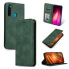 For Xiaomi Redmi Note 8 Retro Skin Feel Business Magnetic Horizontal Flip Leather Case(Army Green) - 1