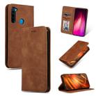 For Xiaomi Redmi Note 8 Retro Skin Feel Business Magnetic Horizontal Flip Leather Case(Brown) - 1