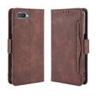 For Oppo Reno A Wallet Style Skin Feel Calf Pattern Leather Case with Separate Card Slot(Brown) - 1