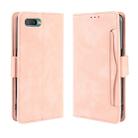 For Oppo Reno A Wallet Style Skin Feel Calf Pattern Leather Case with Separate Card Slot(Pink) - 1