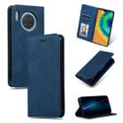 For Huawei Mate 30 Retro Skin Feel Business Magnetic Horizontal Flip Leather Case(Navy Blue) - 1