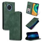 For Huawei Mate 30 Retro Skin Feel Business Magnetic Horizontal Flip Leather Case(Army Green) - 1