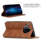 For Huawei Mate 30 Retro Skin Feel Business Magnetic Horizontal Flip Leather Case(Brown) - 4