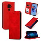 For Huawei Nova5i Pro Retro Skin Feel Business Magnetic Horizontal Flip Leather Case(Red) - 1