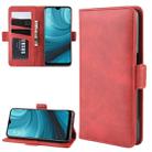 For Oppo A7 / AX7 Double Buckle Crazy Horse Business Mobile Phone Holster with Card Wallet Bracket Function(Red) - 1