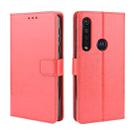 For  Motorola Moto G8 Plus Retro Crazy Horse Texture Horizontal Flip Leather Case with Holder & Card Slots & Photo Frame(Red) - 1