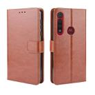 For  Motorola Moto G8 Play Retro Crazy Horse Texture Horizontal Flip Leather Case with Holder & Card Slots & Photo Frame(Brown) - 1