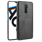 For OPPO Realme X2 Pro / Reno Ace Shockproof Crocodile Texture PC + PU Case(Black) - 1