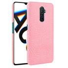 For OPPO Realme X2 Pro / Reno Ace Shockproof Crocodile Texture PC + PU Case(Pink) - 1