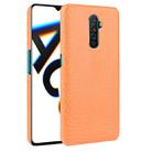 For OPPO Realme X2 Pro / Reno Ace Shockproof Crocodile Texture PC + PU Case(Orange) - 1