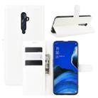 For Oppo Reno2 F / Reno2 Z Litchi Texture Horizontal Flip Leather Case with Wallet & Holder & Card Slots(White) - 1