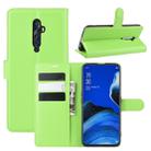 For Oppo Reno2 F / Reno2 Z Litchi Texture Horizontal Flip Leather Case with Wallet & Holder & Card Slots(Green) - 1