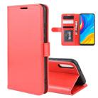 For Huawei Enjoy 10 R64 Texture Single Fold Horizontal Flip Leather Case with Holder & Card Slots & Wallet(Red) - 1