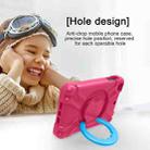 For iPad MINI1/2/3 EVA + PC Flat Protective Shell with 360 ° Rotating Bracket(Rose Red+Blue) - 7