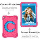 For iPad 10.2 EVA + PC Flat Protective Shell with 360 ° Rotating Bracket(Rose Red+Blue) - 2