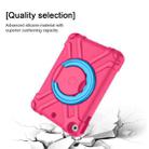 For iPad 10.2 EVA + PC Flat Protective Shell with 360 ° Rotating Bracket(Rose Red+Blue) - 4