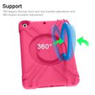 For iPad 10.2 EVA + PC Flat Protective Shell with 360 ° Rotating Bracket(Rose Red+Blue) - 5