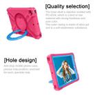 For iPad 10.2 EVA + PC Flat Protective Shell with 360 ° Rotating Bracket(Rose Red+Blue) - 6