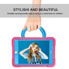 For iPad 10.2 EVA + PC Flat Protective Shell with 360 ° Rotating Bracket(Rose Red+Blue) - 8