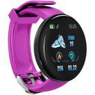 D18 1.3inch TFT Color Screen Smart Watch IP65 Waterproof,Support Call Reminder /Heart Rate Monitoring/Blood Pressure Monitoring/Sleep Monitoring(Purple) - 1