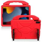 For iPad 10.2 EVA Flat Anti Falling Protective Shell with Thumb Bracket(Red) - 1