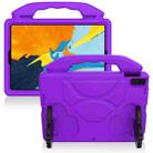 For iPad Pro 11 inch EVA Flat Anti Falling Protective Shell with Thumb Bracket(Purple) - 1