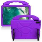 For iPad Pro 10.5 inch  EVA Flat Anti Falling Protective Shell with Thumb Bracket(Purple) - 1