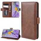 For Huawei Mate 30 Double Buckle Crazy Horse Business Mobile Phone Holster with Card Wallet Bracket Function(Brown) - 1