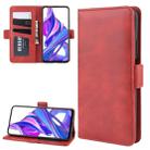 For Huawei Honor 9X Pro Double Buckle Crazy Horse Business Mobile Phone Holster with Card Wallet Bracket Function(Red) - 1