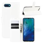 For Oppo Reno A Litchi Texture Horizontal Flip Leather Case with Wallet & Holder & Card Slots(White) - 1