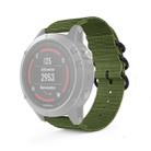 For Garmin Fenix 5S 20mm Three-ring Nylon Watch Band(Army Green) - 1