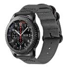 For Samsung Galaxy Watch Active 2 22mm / Gear S3 Nylon Three-ring Watch Band(Gray) - 1