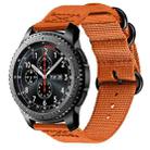 For Samsung Galaxy Watch Active 2 22mm / Gear S3 Nylon Three-ring Watch Band(Orang) - 1