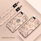 For OPPO R15x / K1 Fashion Clock Pattern Rhinestone Mobile Phone Shell with Bracket / Hand Rope / Lanyard(Rose Gold) - 1