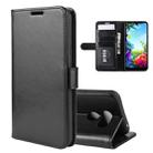For LG K40S R64 Texture Single Fold Horizontal Flip Leather Case with Holder & Card Slots & Wallet(Black) - 1