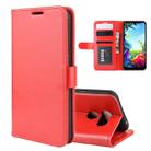 For LG K40S R64 Texture Single Fold Horizontal Flip Leather Case with Holder & Card Slots & Wallet(Red) - 1