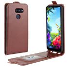 For LG K40S Crazy Horse Vertical Flip Leather Protective Case(Brown) - 1