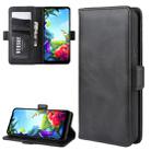 For LG K40S Wallet Stand Leather Cell Phone Case with Wallet & Holder & Card Slots(Black) - 1