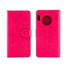 For Huawei Mate30 Pro Crazy Horse Texture Horizontal Flip Leather Case with Holder & Card Slots & Wallet & Photo Frame(Magenta) - 1