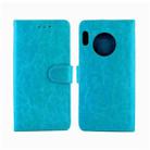 For Huawei Mate30 Pro Crazy Horse Texture Horizontal Flip Leather Case with Holder & Card Slots & Wallet & Photo Frame(Baby Blue) - 1