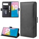 For Galaxy Note 10 Plus Dual-side Magnetic Buckle Horizontal Flip Leather Case with Holder & Card Slots & Wallet & Photo Frame(Black) - 1