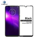 For  MOTO One Macro PINWUYO 9H 2.5D Full Screen Tempered Glass Film(Black) - 1