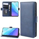 For Vivo Y7S /iQOO Neo / Z5 Double Buckle Crazy Horse Business Mobile Phone Holster with Card Wallet Bracket Function(Blue) - 1