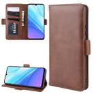 For Vivo Y7S /iQOO Neo / Z5 Double Buckle Crazy Horse Business Mobile Phone Holster with Card Wallet Bracket Function(Brown) - 1