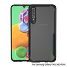 For Galaxy A70S Transparent PC + TPU Full Coverage Shockproof Protective Case(Black) - 1