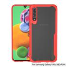 For Galaxy A90 Transparent PC + TPU Full Coverage Shockproof Protective Case(Red) - 1
