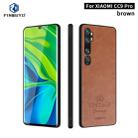 For Xiaomi Mi CC9 Pro / Note10 PINWUYO Pin Rui Series Classical PU Leather + PC + TPU Anti-fall All-inclusive Case (Brown) - 1